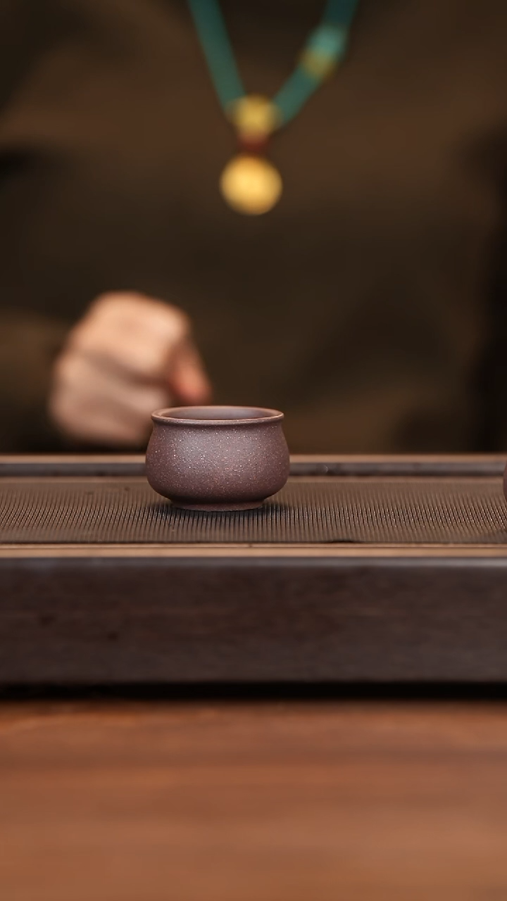 茶壶紫砂月亮紫砂 底槽清 小圆杯