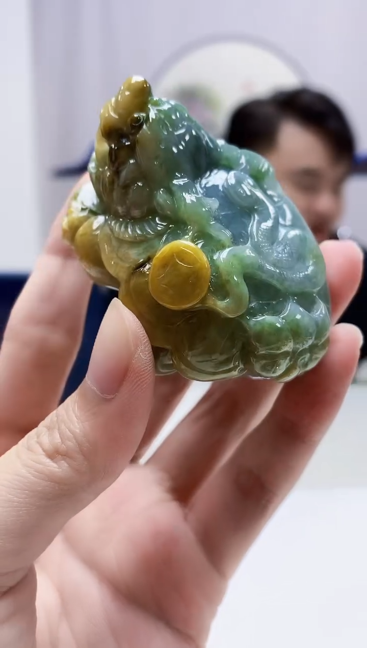定制翡翠未镶嵌5060zm-毛货赠底座貔貅78