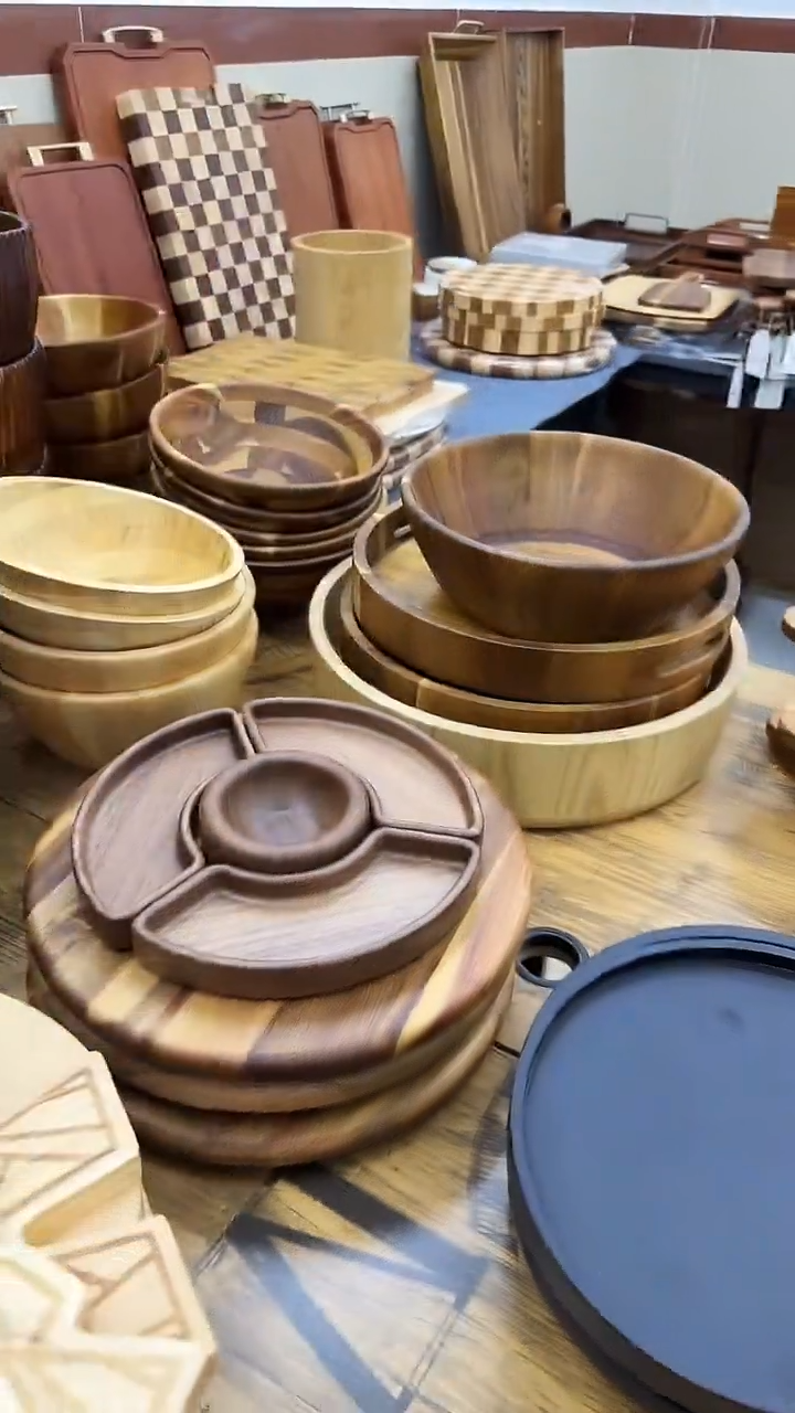 北美黑胡桃木茶果盘四件套