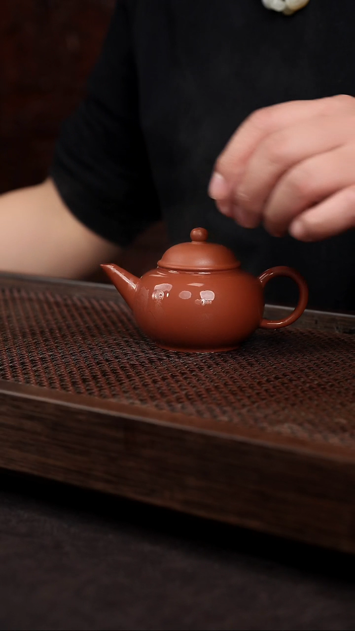 【闪购商品】紫砂茶壶朱泥标准水平