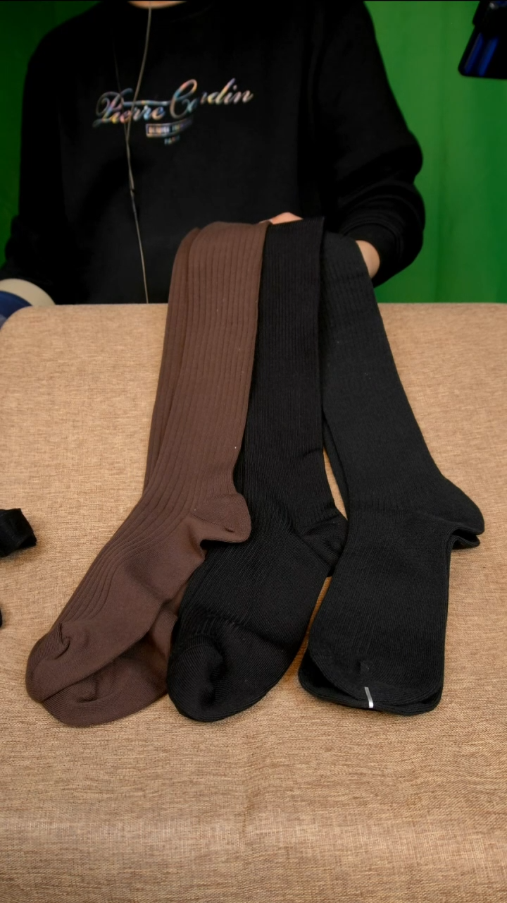 三醋酯纤维3双长筒袜子