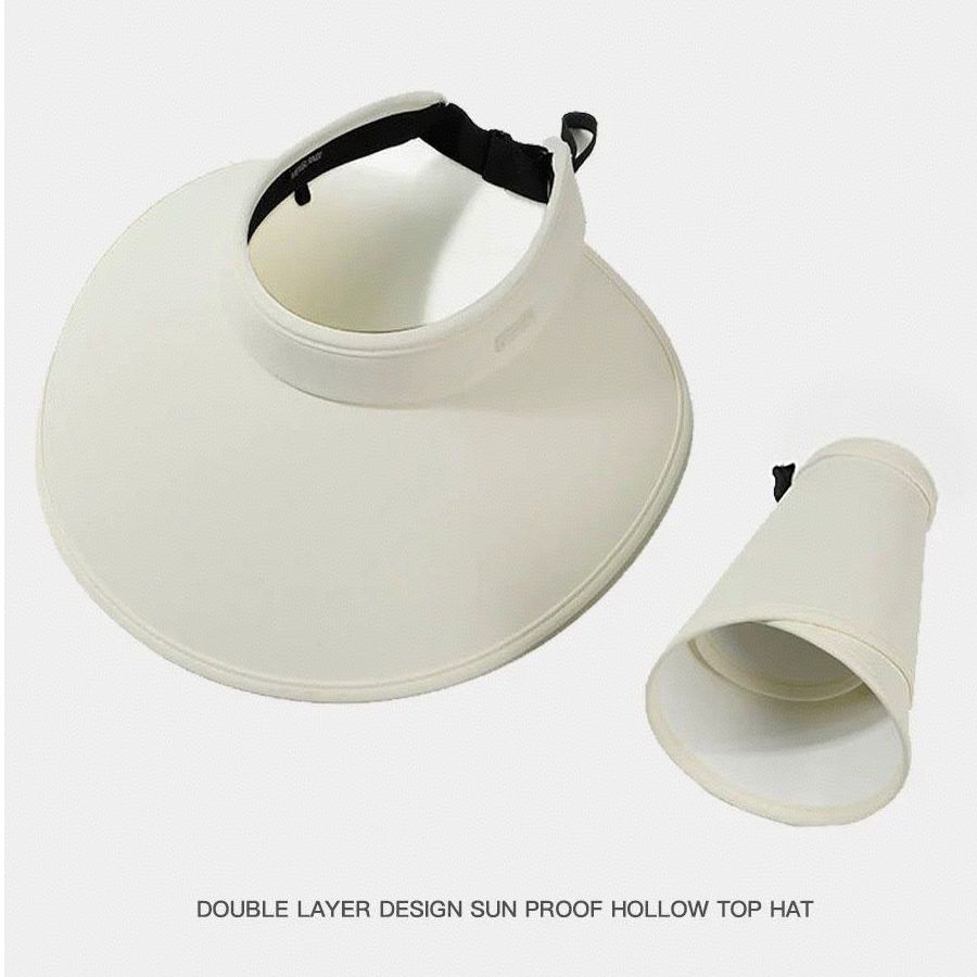 【哥哥专属】夏季遮阳帽空顶大檐平面防晒帽