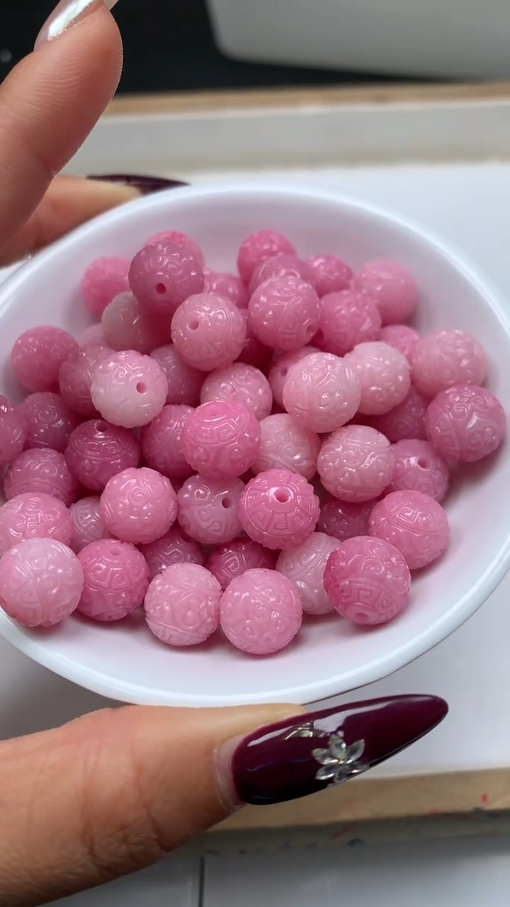 未镶嵌散珠拼合珍珠（马贝珠）A2007 女皇贝 回纹珠10mm8个4.9元