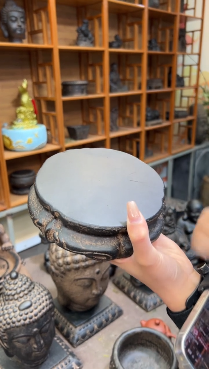 陶土【火山泥】金箍坛底座