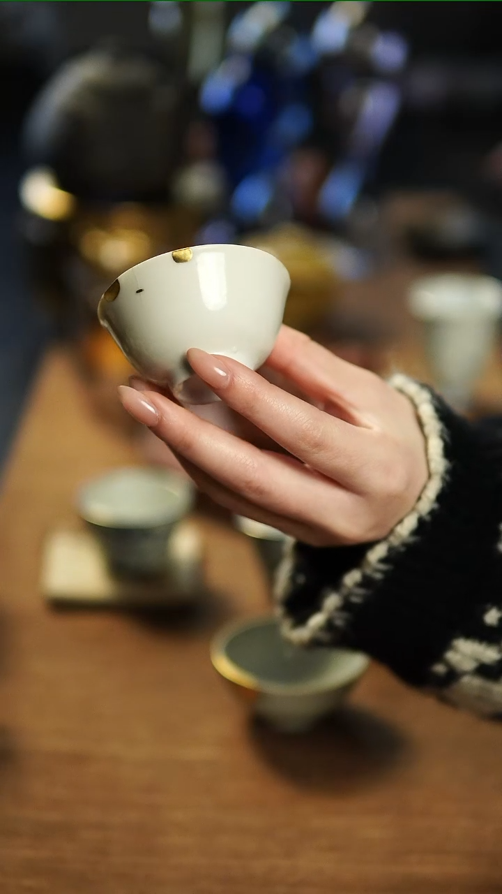茶盏金*?老器物修复杯子