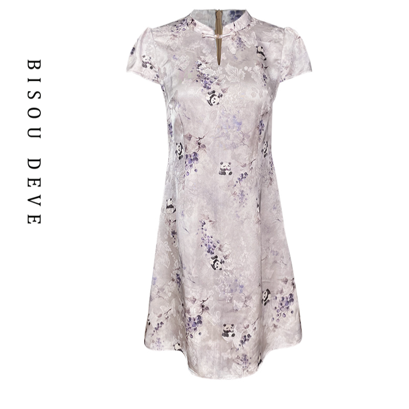 【总部专属】人丝香云纱旗袍裙MA07138447