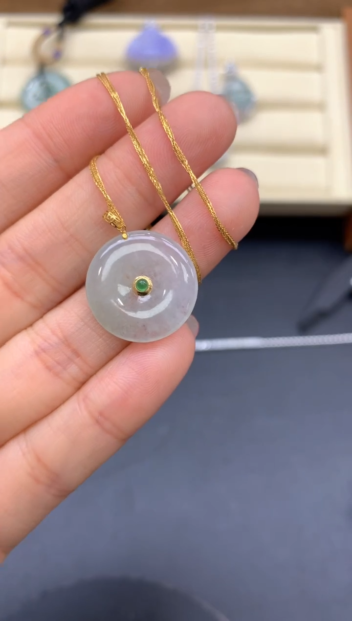 【闪购商品】翡翠颈饰18K金镶嵌247-中国好珍宝