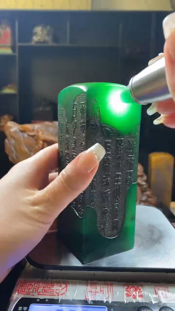 【闪购商品】寿山石印石绝绿千字文398