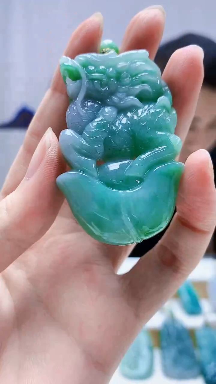 未镶嵌定制翡翠4898zm-毛货挂件貔貅113