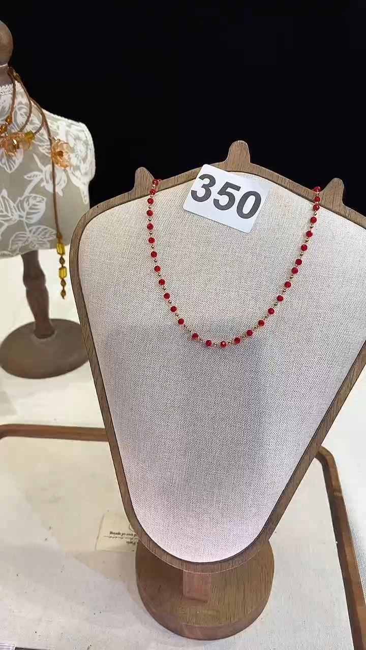 项链钛钢淡水珍珠350