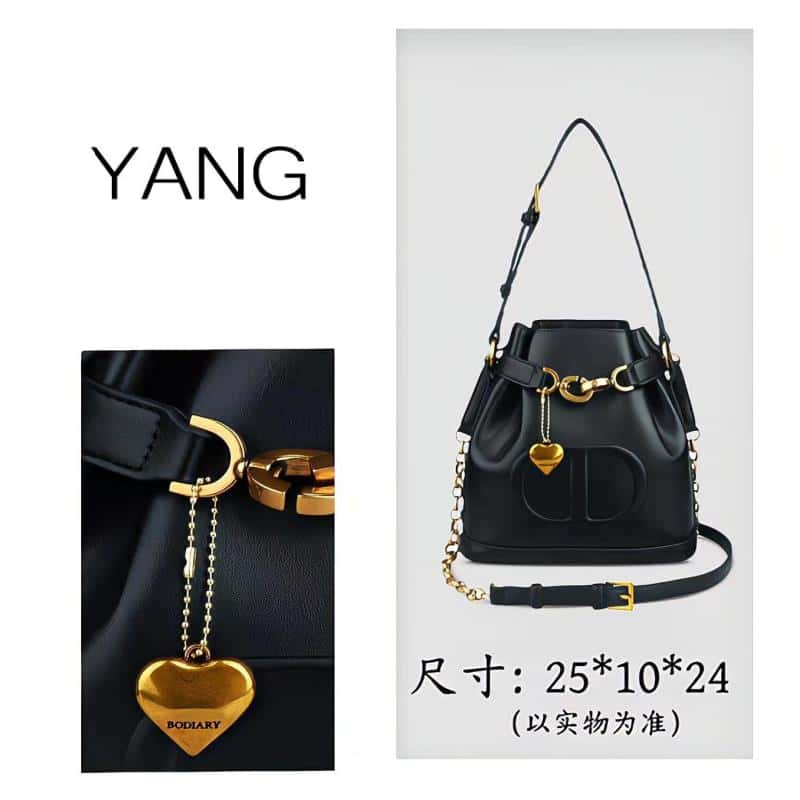 【工厂直销】2025轻奢时尚水桶单肩腋下包包 23*10*24-8808赠礼盒