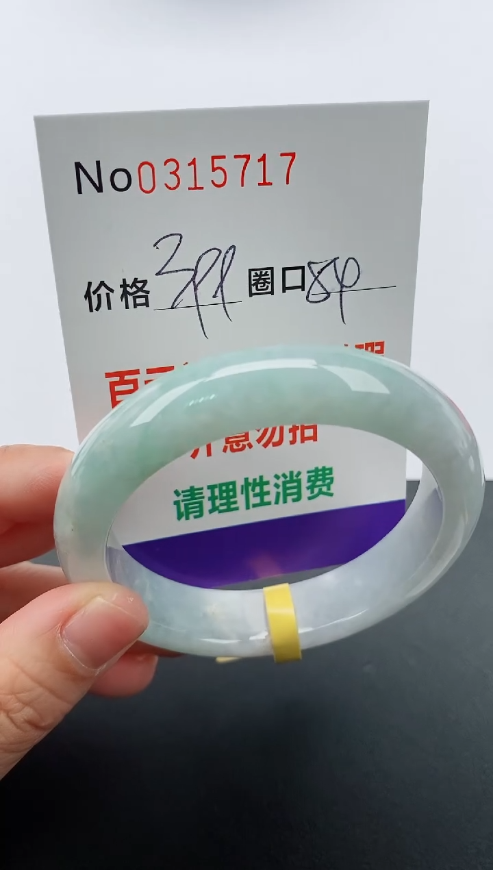 【闪购商品】翡翠手镯未镶嵌天然A货翡翠0315717