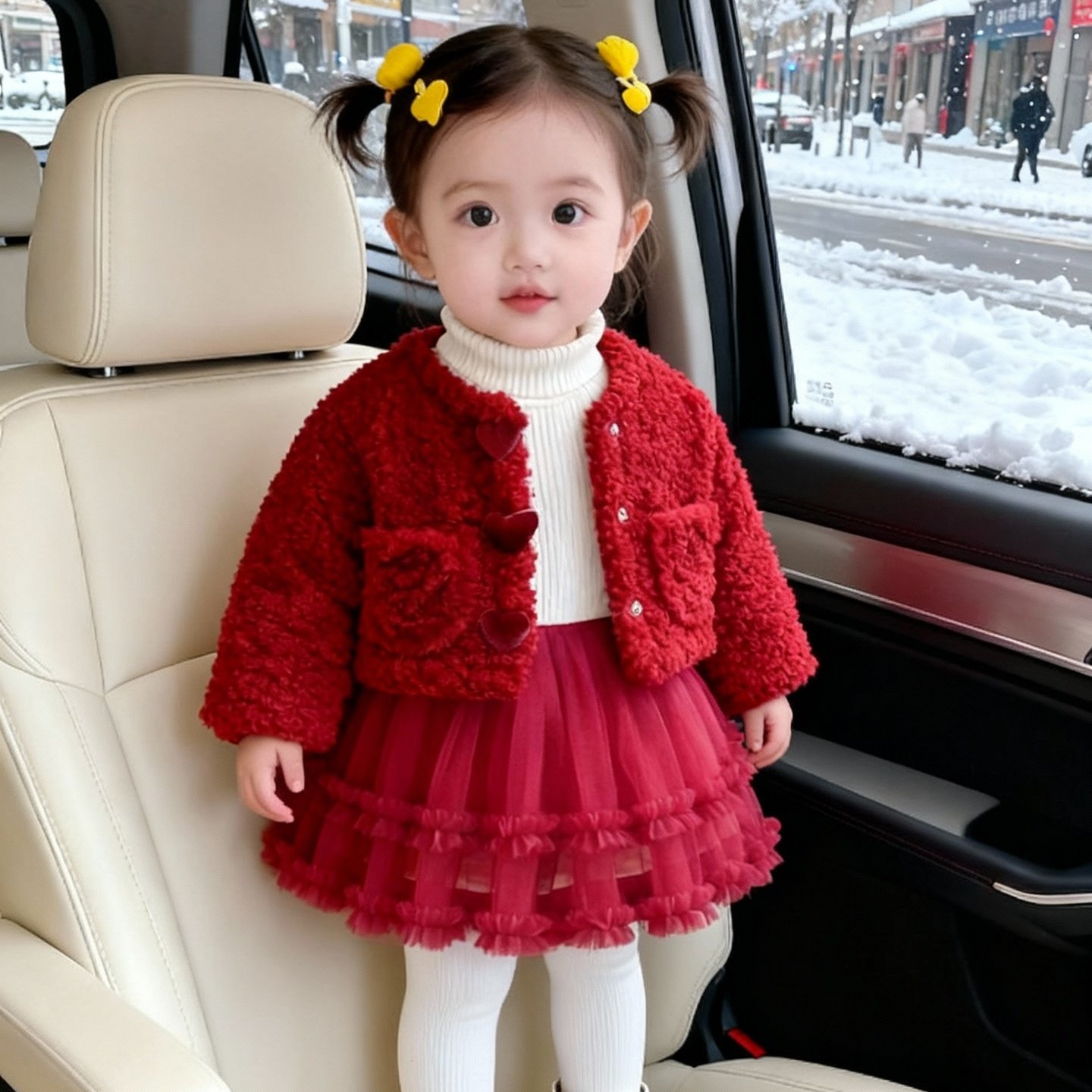 tz155蓬蓬裙三件套冬小香风公主裙女连衣裙套装加厚纱裙针织韩版