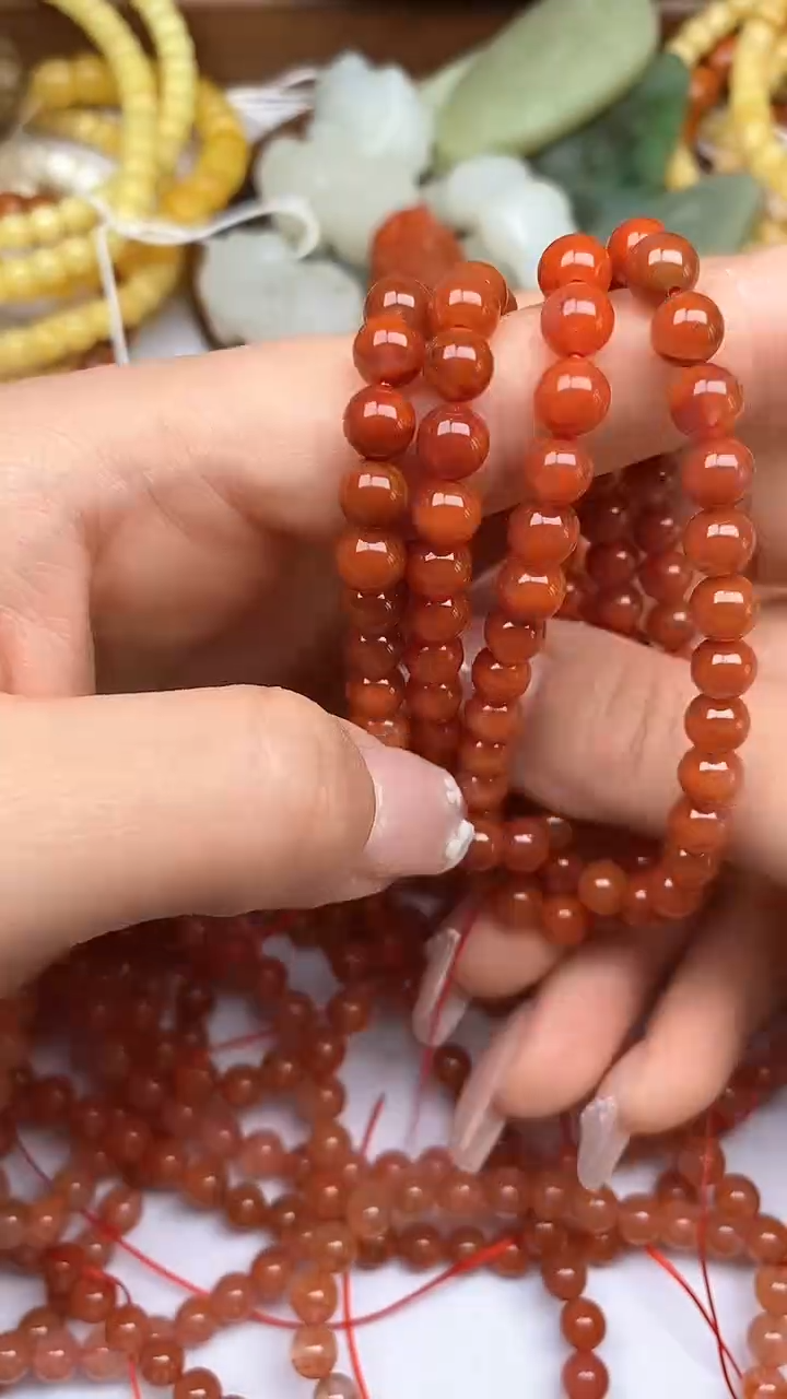 【闪购商品】南红玛瑙珠宝奇石合金南红