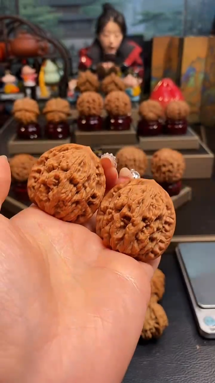 【闪购商品】文玩核桃把件A887麦穗虎头41