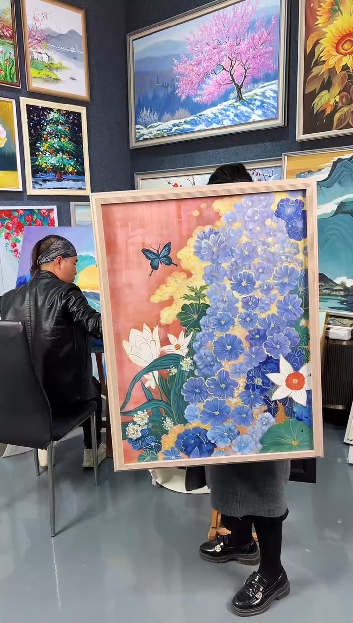 【闪购商品】油画11号 60*80 花卉-手绘油画