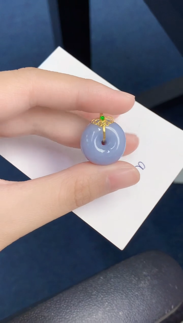 【闪购商品】翡翠颈饰18K金镶嵌000000000