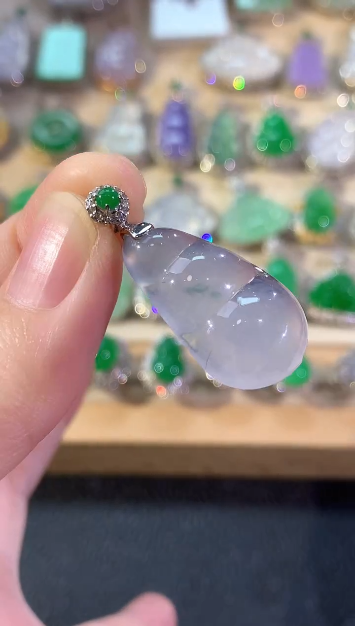 套链18K金镶嵌翡翠冬日珠宝E31