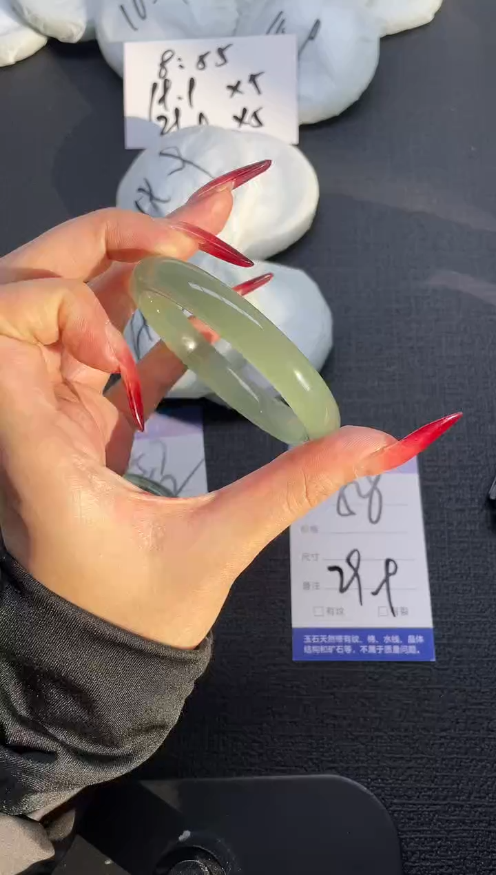 未镶嵌手镯石英质玉58-61
