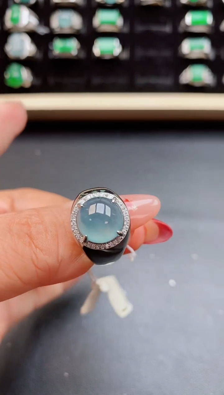 【闪购商品】翡翠戒指银S925镶嵌50805850