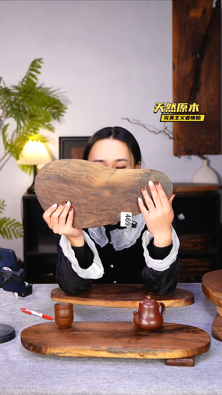 木北美黑胡桃原木.干裂疤结不属于商品质量问题完美主义者慎拍