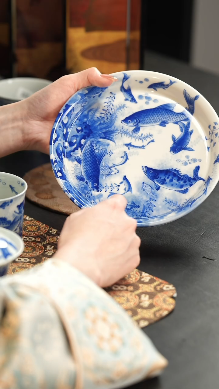 【闪购商品】杯恒垣山房鱼在在藻壶承