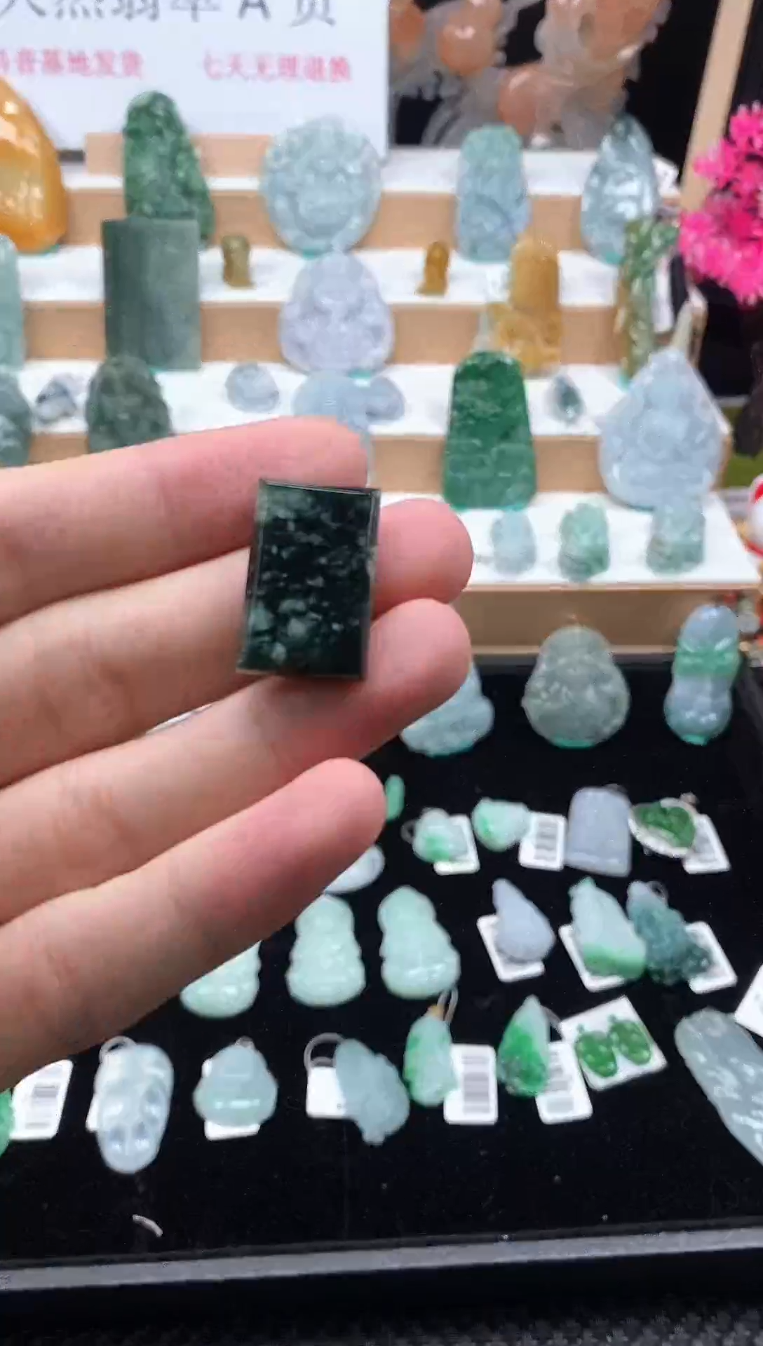 【闪购商品】翡翠颈饰未镶嵌21无事牌