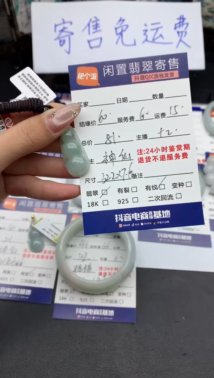 【闪购商品】翡翠颈饰未镶嵌挂件