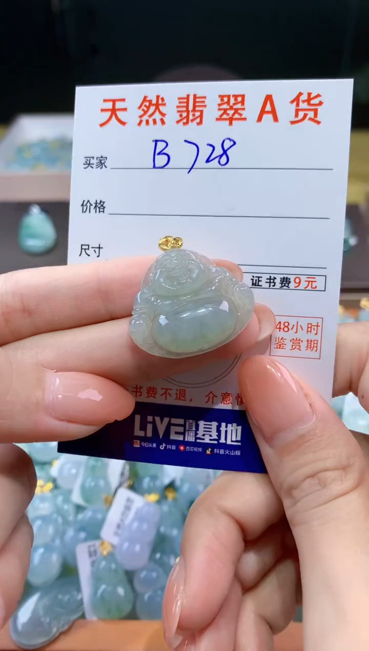 翡翠未镶嵌颈饰天然翡翠A货挂件