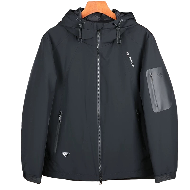 户外冲锋服！三防面料！户外防寒羽绒样版中长款保暖衣裤-905