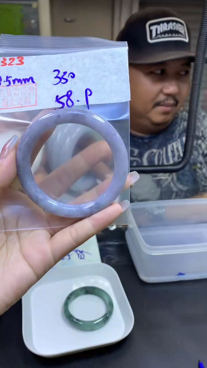 定制翡翠未镶嵌323手镯58+330元+拍一发一