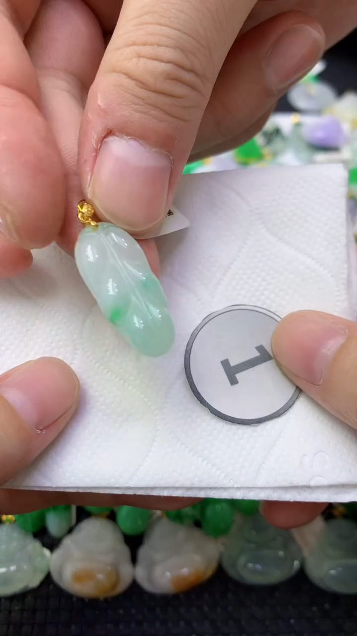 颈饰未镶嵌翡翠天然缅甸翡翠A货