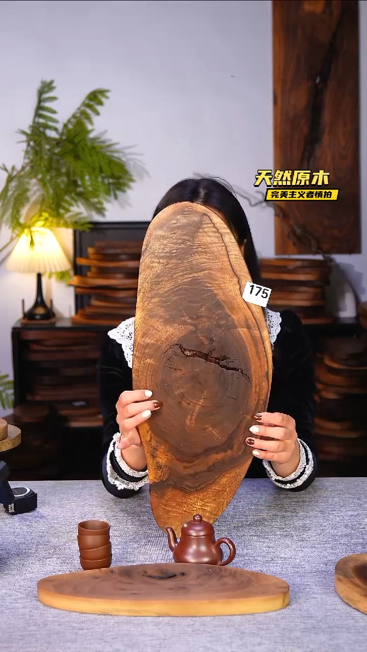 木北美黑胡桃原木.干裂疤结不属于商品质量问题完美主义者慎拍