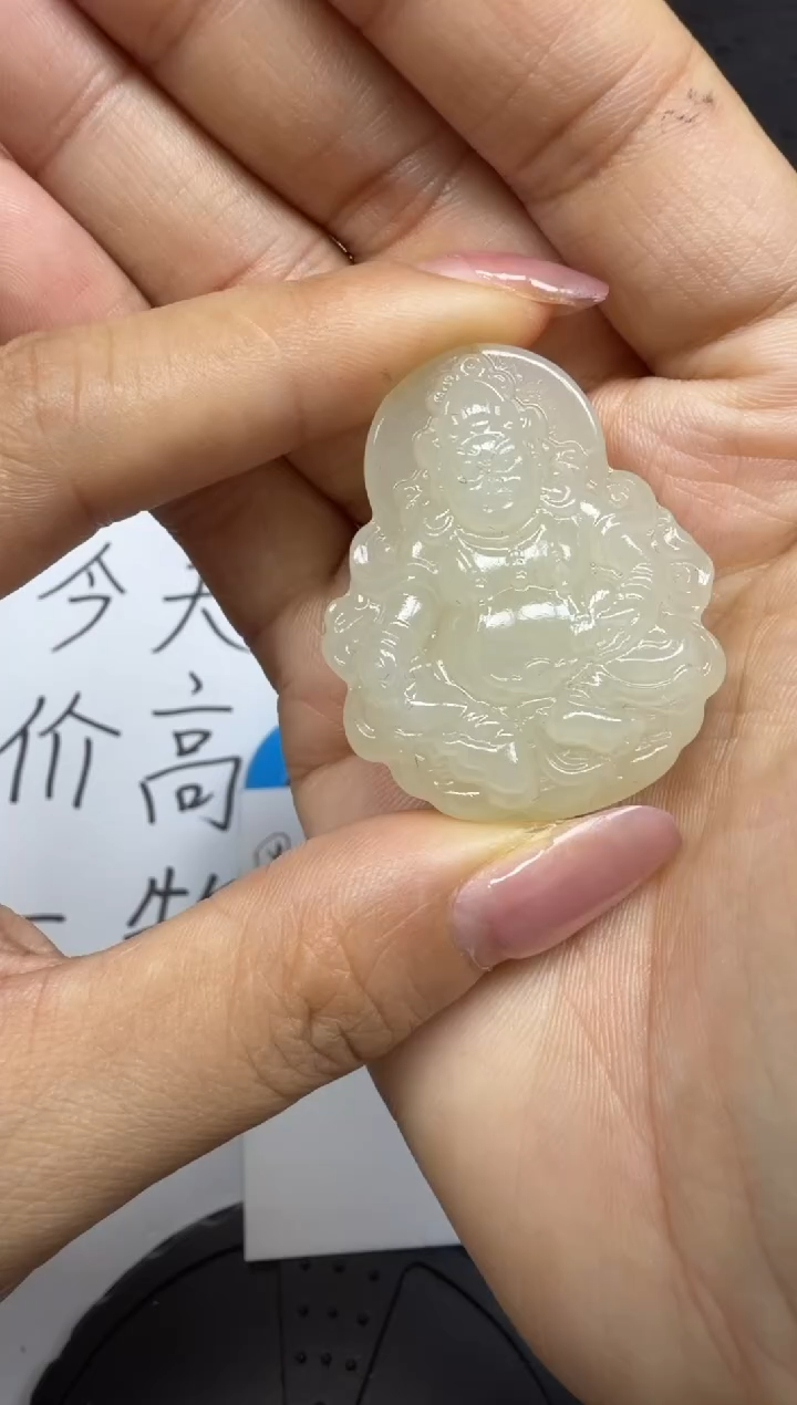 颈饰未镶嵌和田玉风**舟.