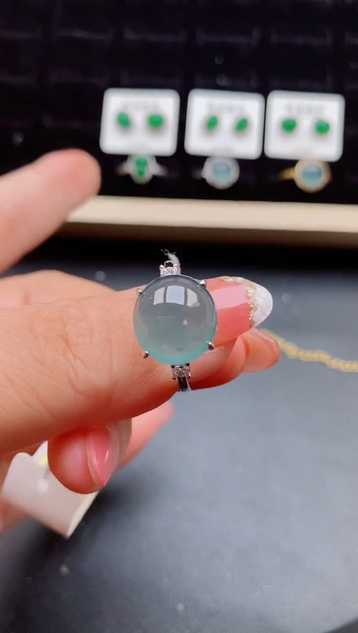 【闪购商品】翡翠戒指银S925镶嵌1212