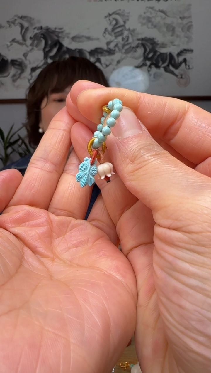 【闪购商品】绿松石提溜未镶嵌时尚百搭A1861