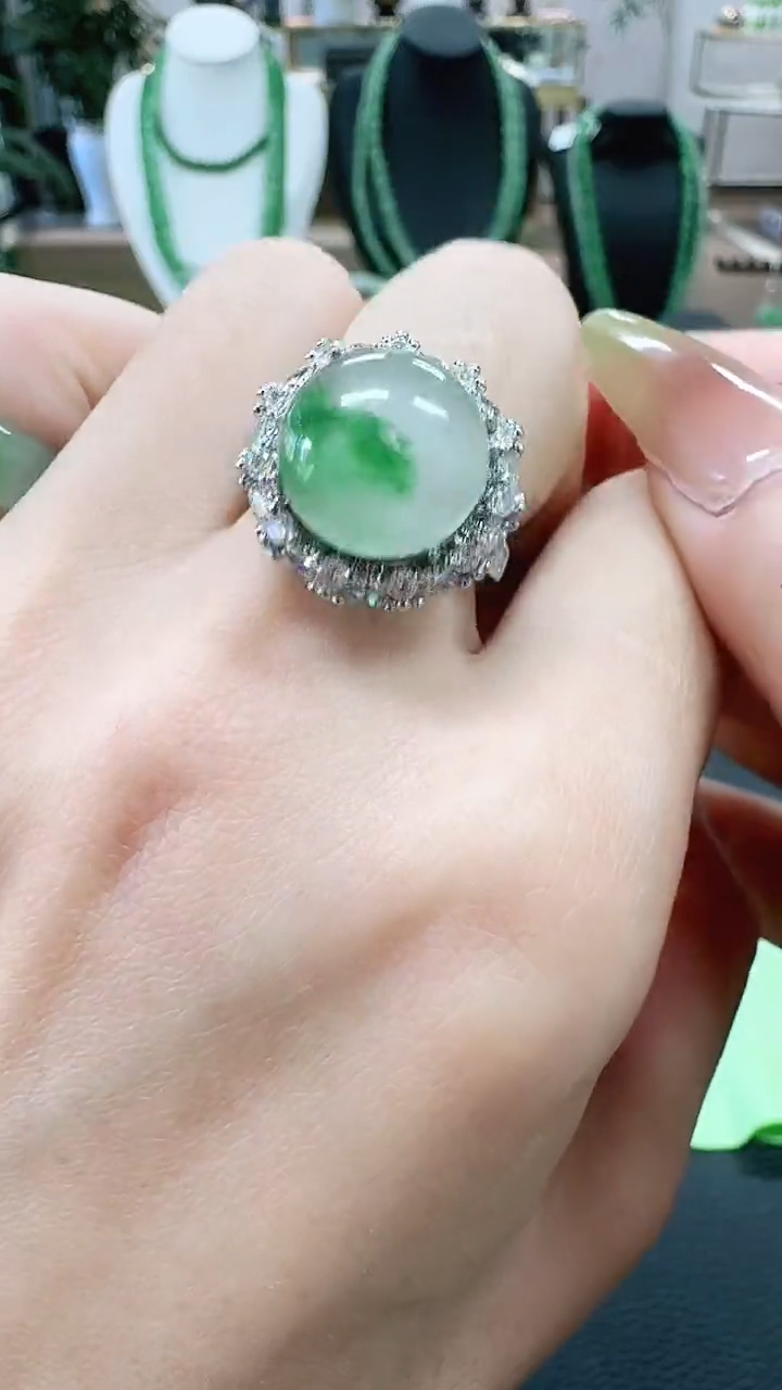 未镶嵌1石英质玉（非洲翠）/0246