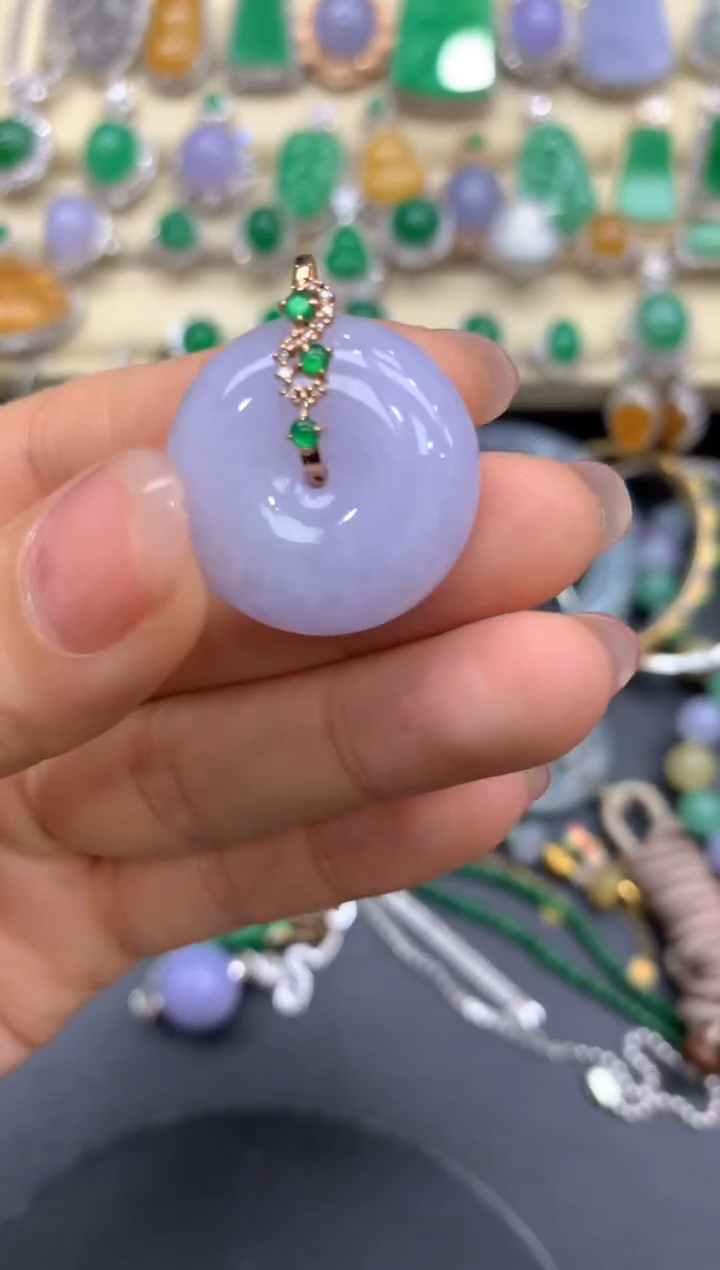 【闪购商品】翡翠颈饰18K金镶嵌309-中国好珍宝