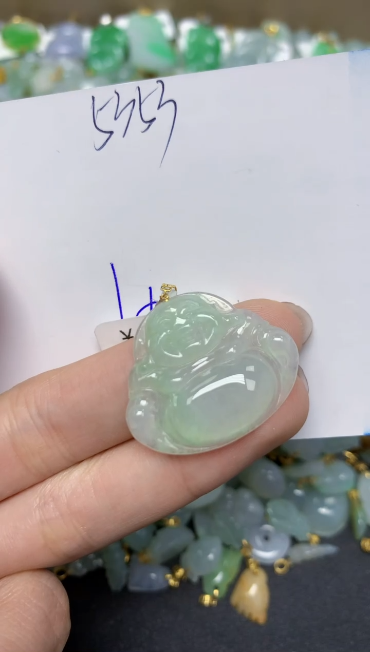 【闪购商品】翡翠颈饰18K金镶嵌天然翡翠A货