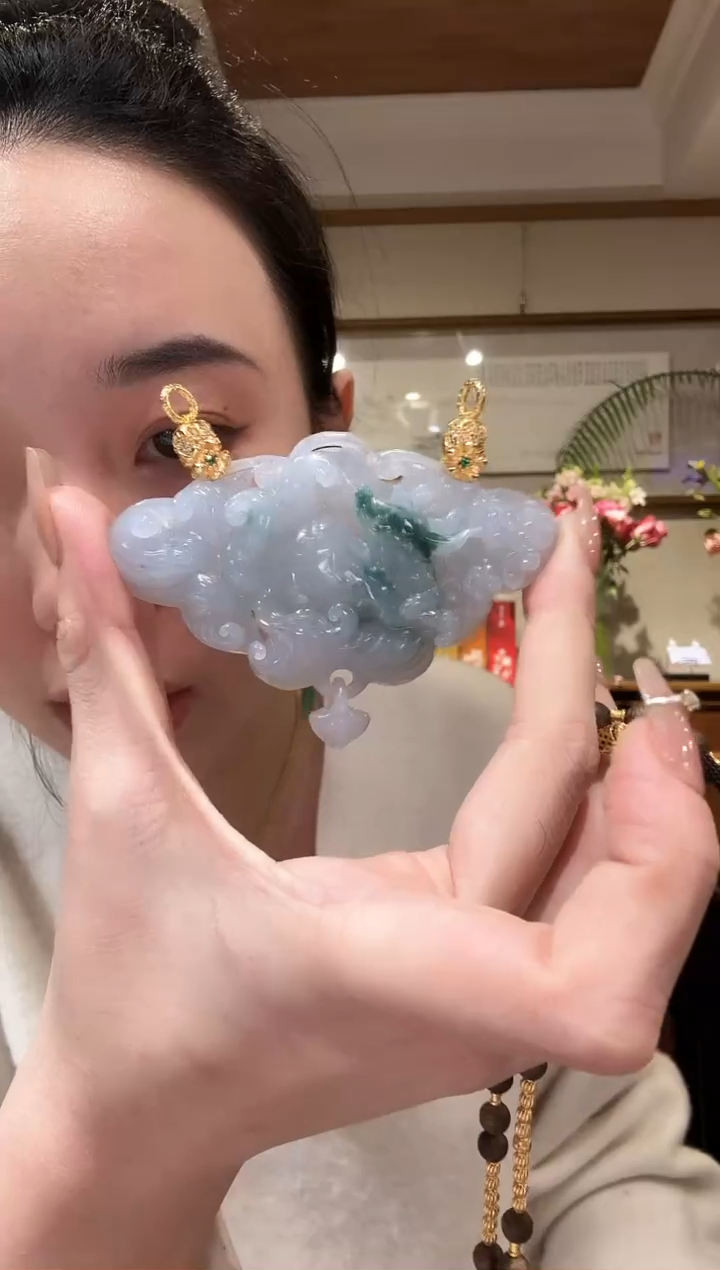 【闪购商品】翡翠颈饰未镶嵌国风