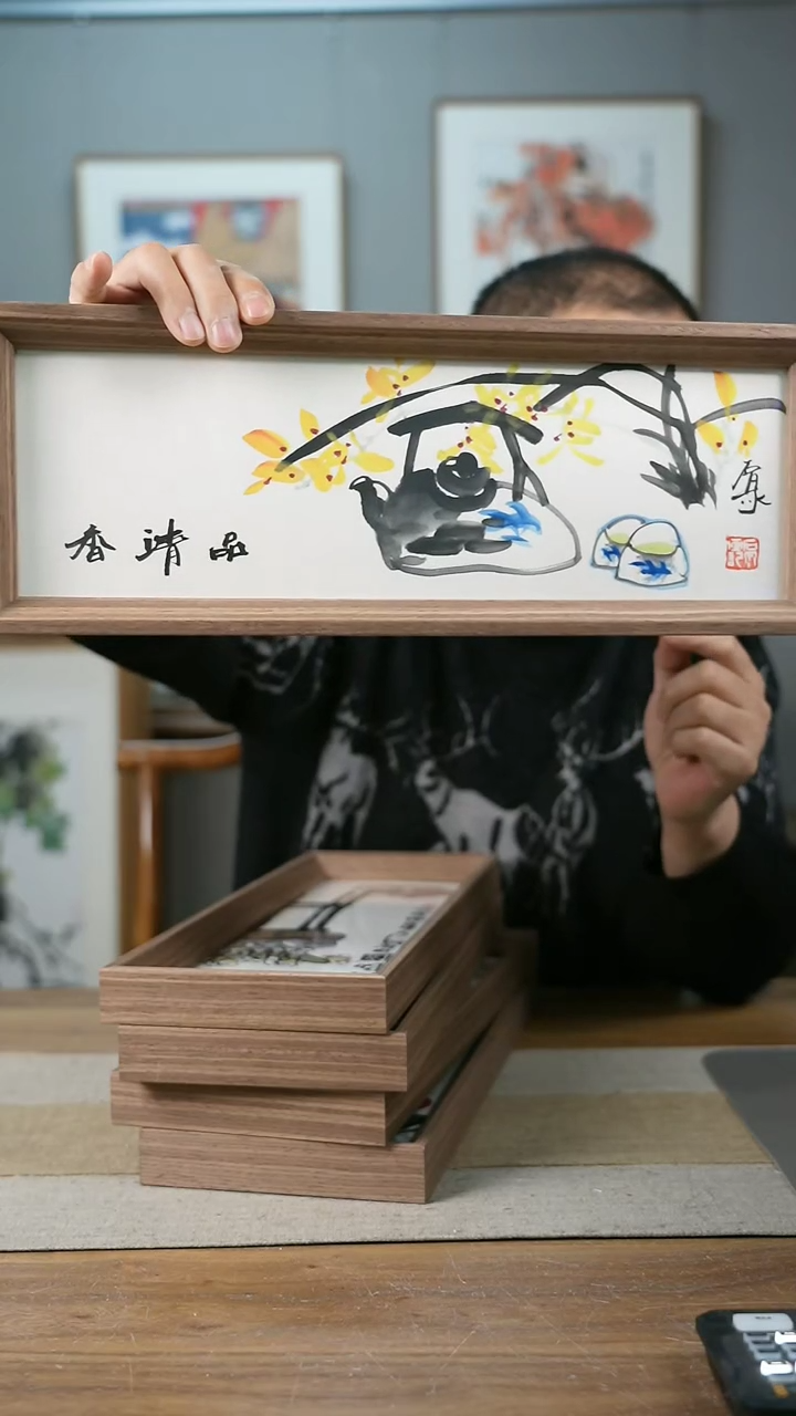 【闪购商品】书法协会会员老师带框作品-手书/绘同款作品