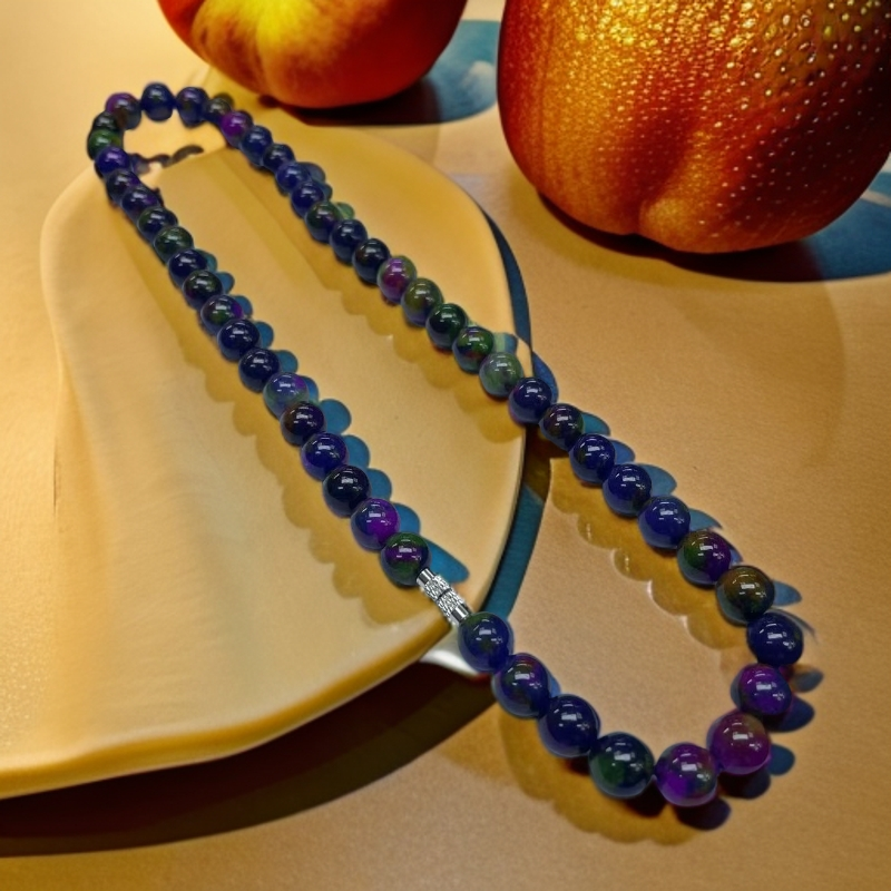 【喜子】七彩星空苏10m圆珠精美项链-QW1724多样性发一条