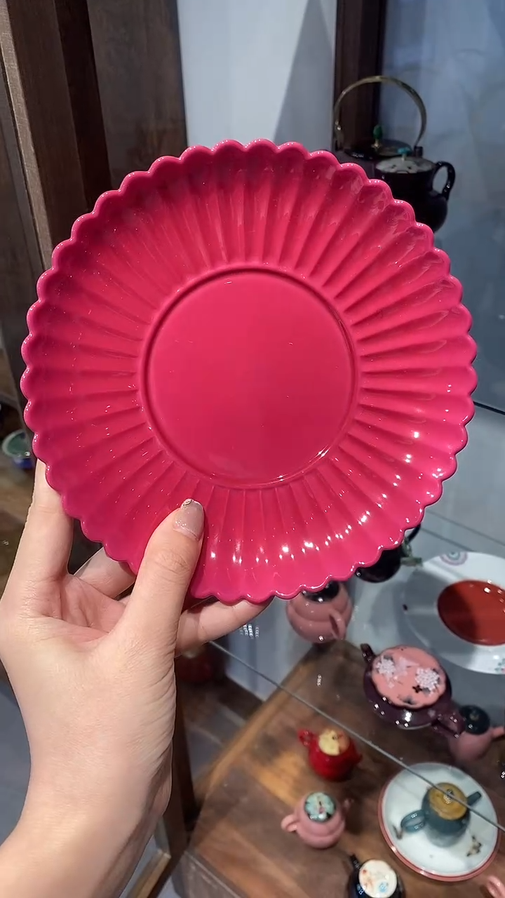 摆件雅圣景德镇手工手绘壶承