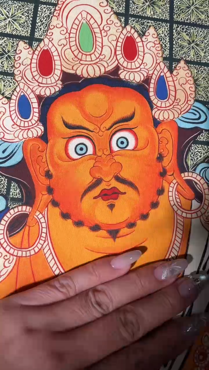 卷轴画菊菊唐卡tk