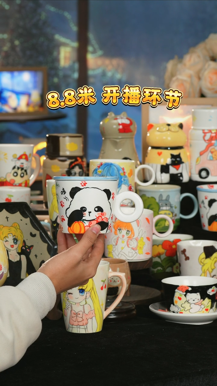 【闪购商品】小幸运纯手工手绘陶瓷