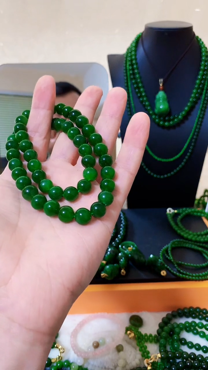 和田玉（碧玉）未镶嵌项链10