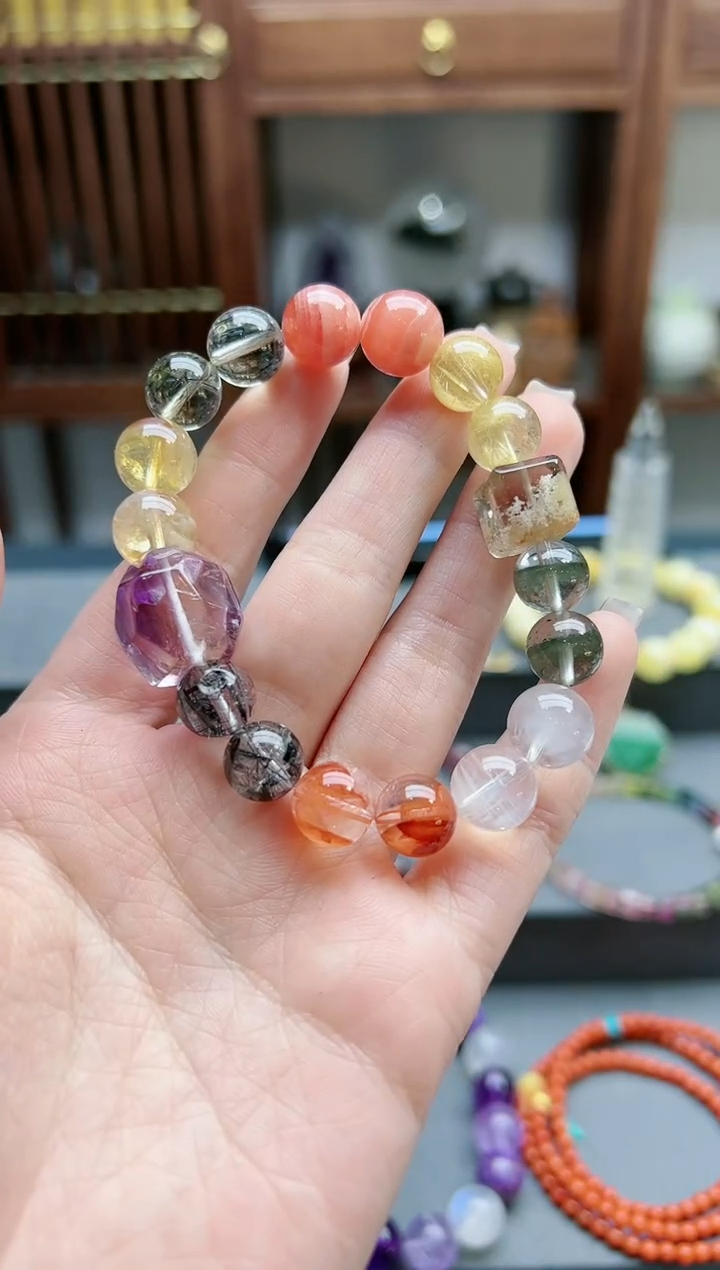 【闪购商品】水晶手串未镶嵌水晶多宝手串*1 TF