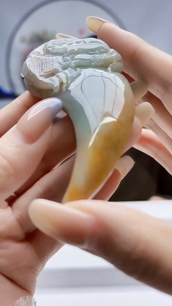 未镶嵌定制翡翠毛货挂件38