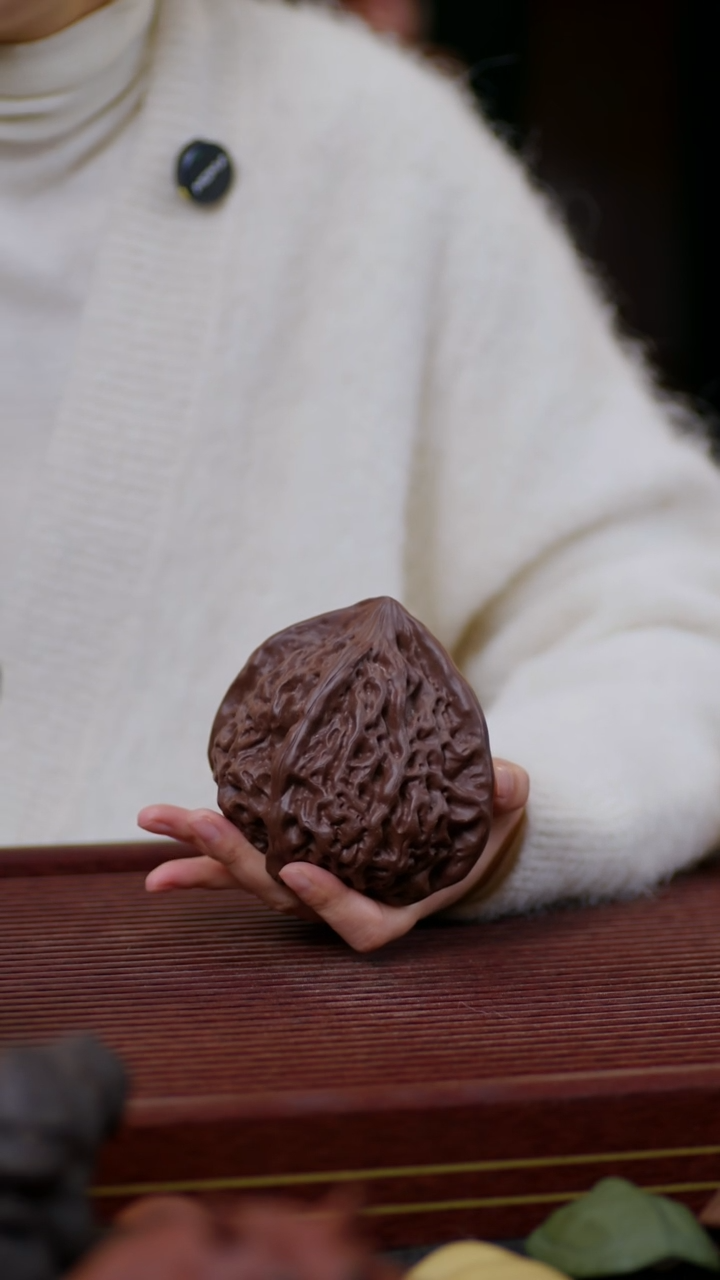 【闪购商品】紫砂茶宠紫泥核桃