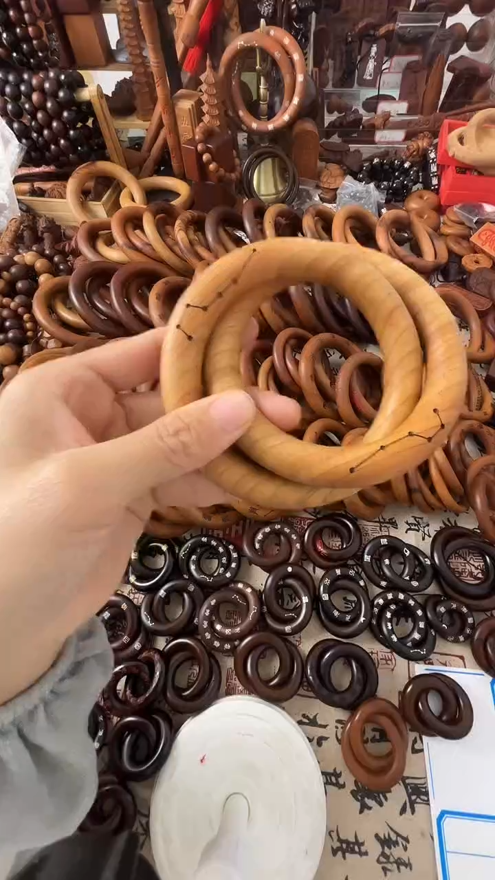 枣木乾坤圈桃木76圈口一物一拍